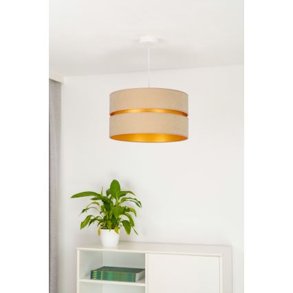 Duolla - Pakabinamas sietynas DUO 1xE27/15W/230V diametras 40 cm smėlio spalva