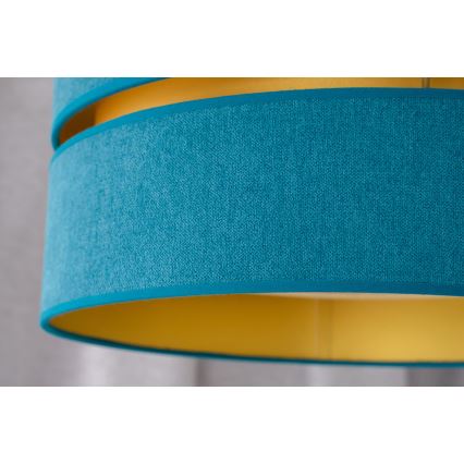 Duolla - Pakabinamas sietynas DUO 1xE27/15W/230V diametras 40 cm turkis/auksas