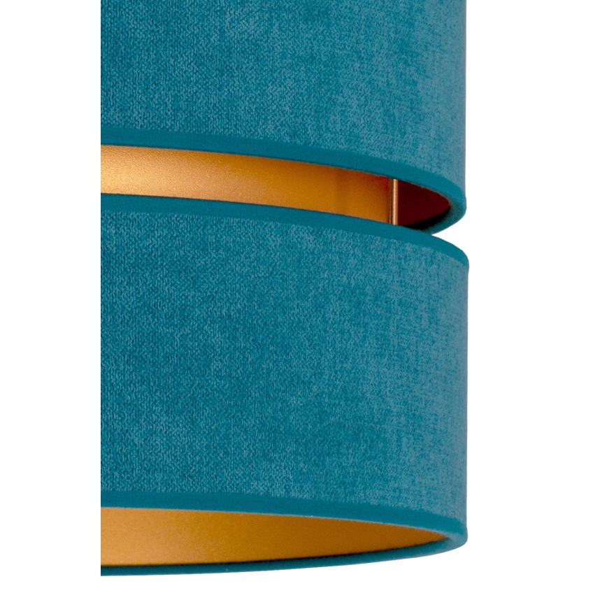 Duolla - Pakabinamas sietynas DUO 1xE27/15W/230V diametras 40 cm turkis/auksas