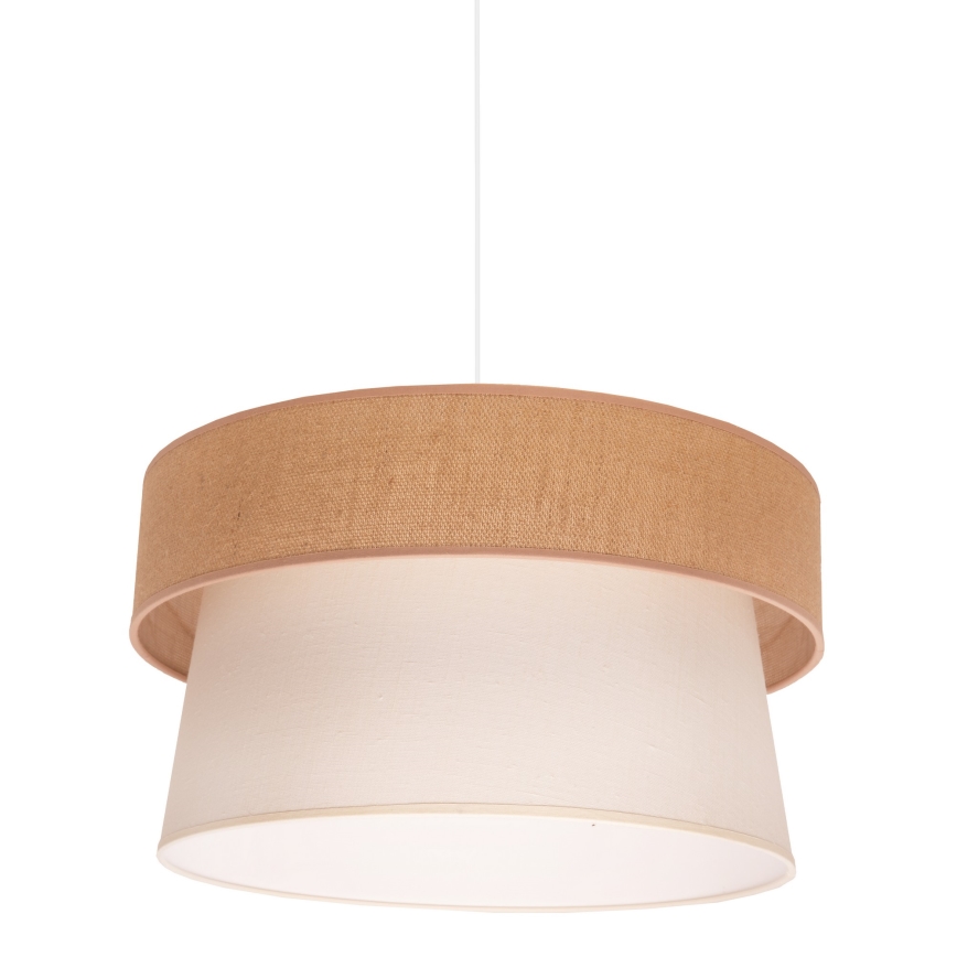 Duolla - Pakabinamas sietynas ETNIC 1xE27/40W/230V diametras 45 cm kreminė/smėlio spalva