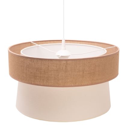 Duolla - Pakabinamas sietynas ETNIC 1xE27/40W/230V diametras 45 cm kreminė/smėlio spalva