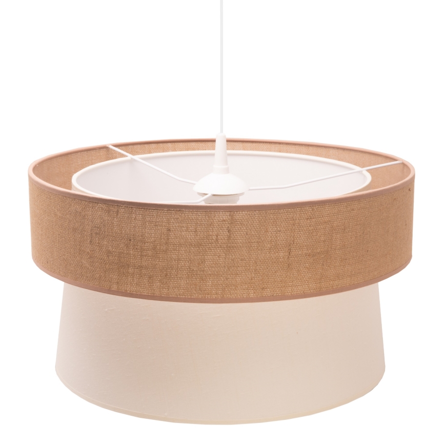 Duolla - Pakabinamas sietynas ETNIC 1xE27/40W/230V diametras 45 cm kreminė/smėlio spalva
