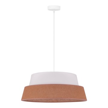 Duolla - Pakabinamas sietynas GALAXY 1xE27/15W/230V diametras 50 cm ruda/balta