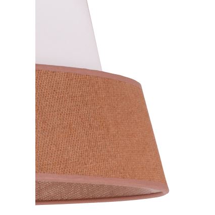 Duolla - Pakabinamas sietynas GALAXY 1xE27/15W/230V diametras 50 cm ruda/balta