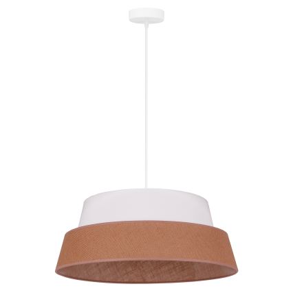 Duolla - Pakabinamas sietynas GALAXY 1xE27/15W/230V diametras 50 cm ruda/balta