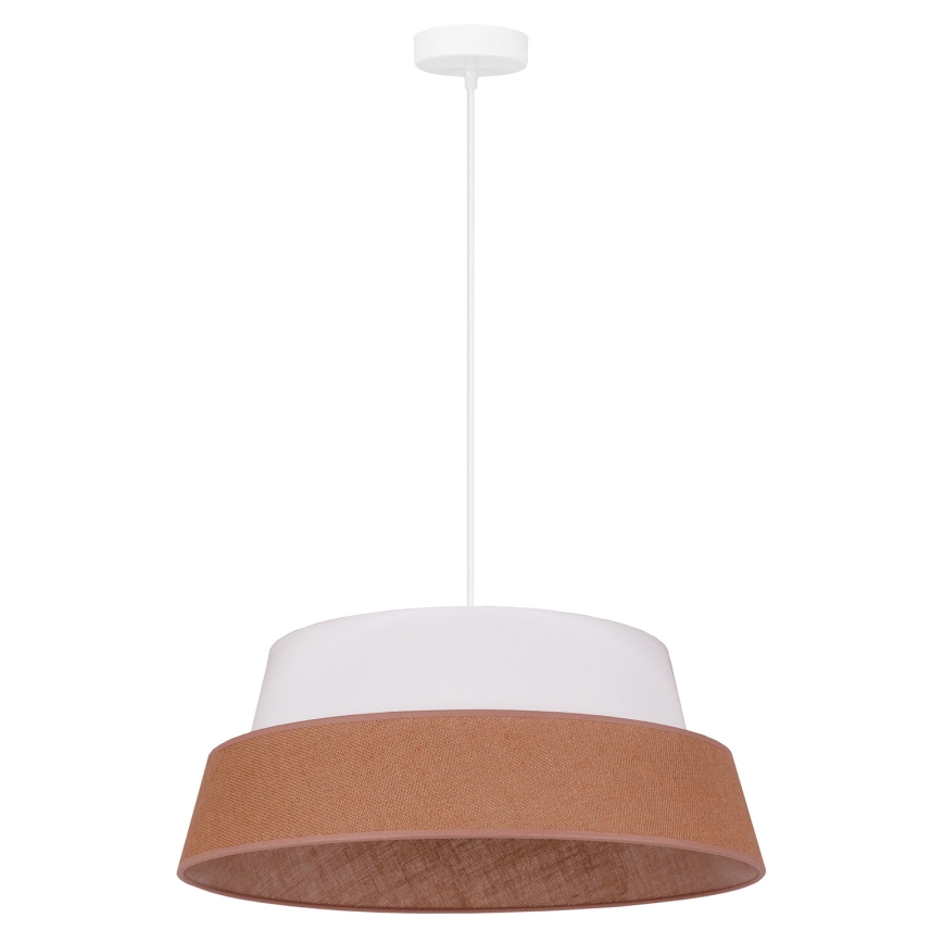 Duolla - Pakabinamas sietynas GALAXY 1xE27/15W/230V diametras 50 cm ruda/balta