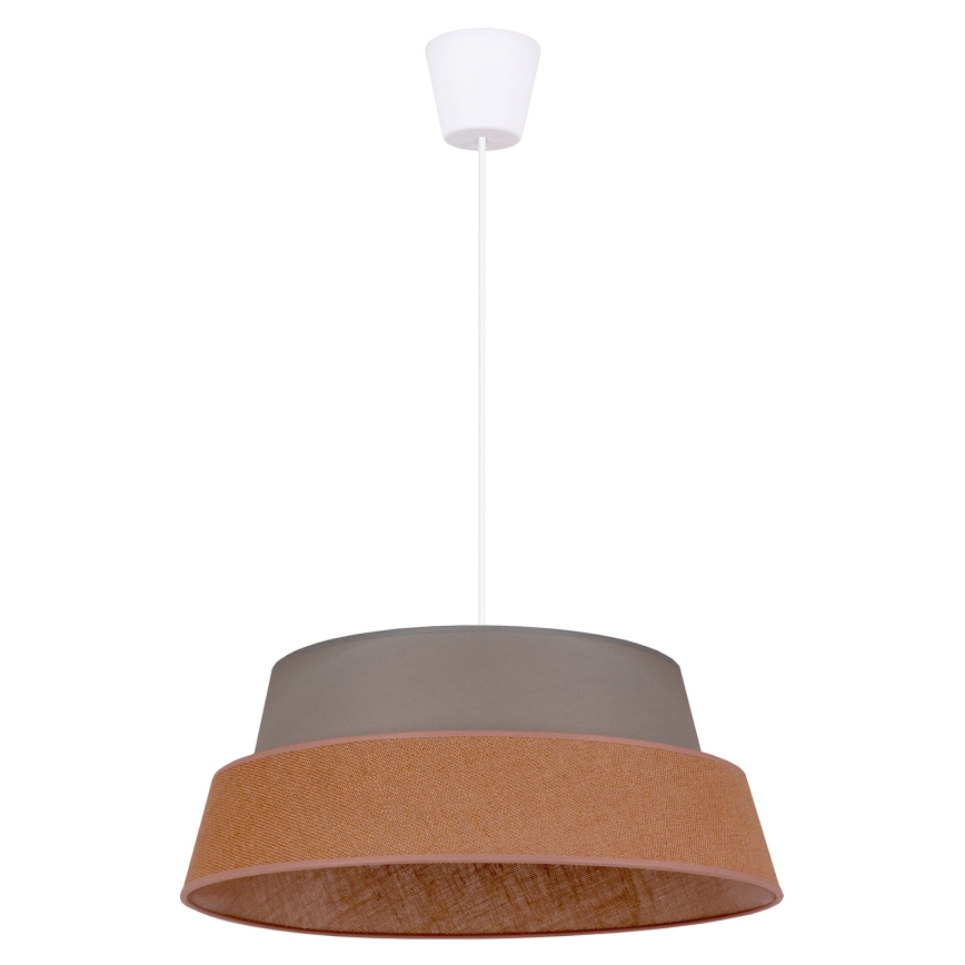 Duolla - Pakabinamas sietynas GALAXY 1xE27/40W/230V diametras 50 cm pilka/ruda