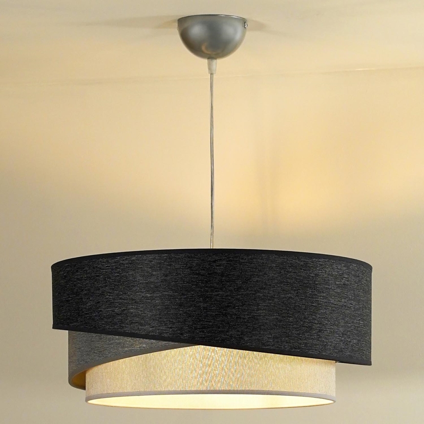 Duolla - Pakabinamas sietynas KOBO 1xE27/15W/230V diametras 45 cm antracitas/pilka/balta