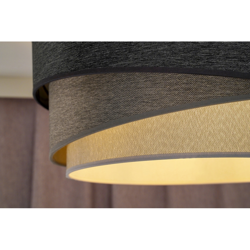 Duolla - Pakabinamas sietynas KOBO 1xE27/15W/230V diametras 45 cm antracitas/pilka/balta