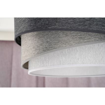 Duolla - Pakabinamas sietynas KOBO 1xE27/15W/230V diametras 45 cm antracitas/pilka/balta