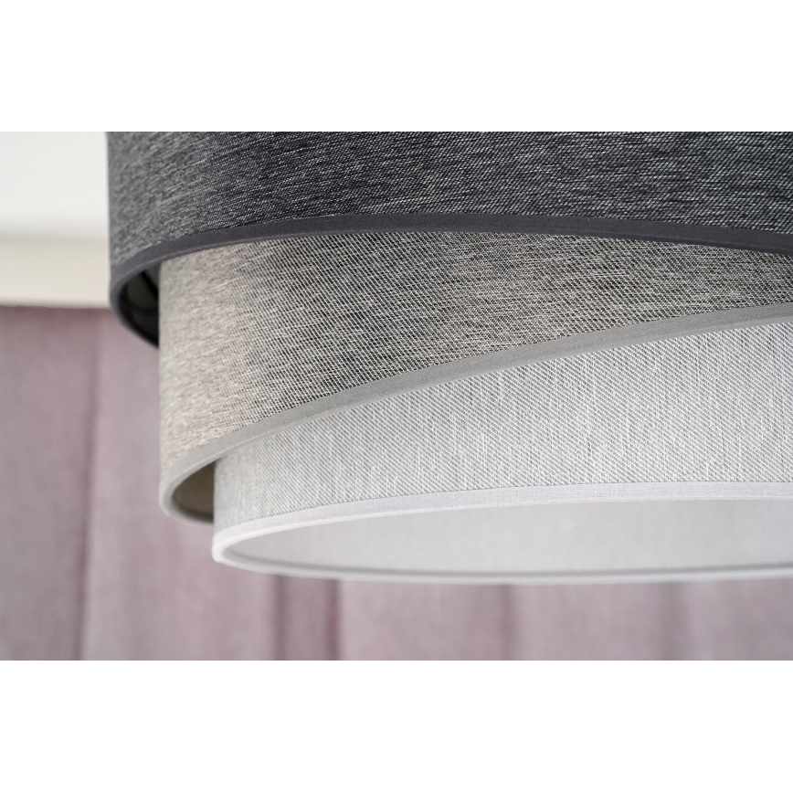 Duolla - Pakabinamas sietynas KOBO 1xE27/15W/230V diametras 45 cm antracitas/pilka/balta