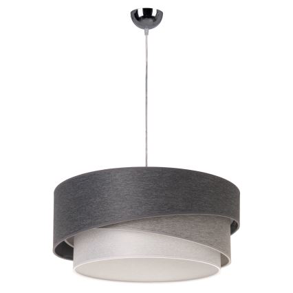 Duolla - Pakabinamas sietynas KOBO 1xE27/15W/230V diametras 45 cm antracitas/pilka/balta