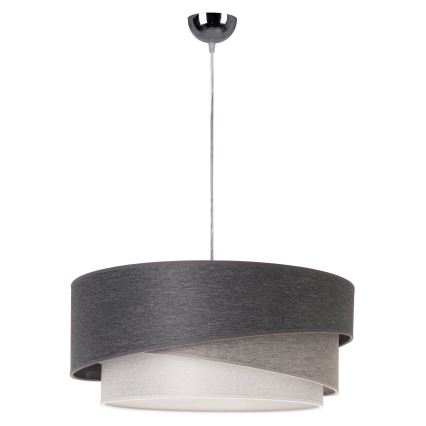 Duolla - Pakabinamas sietynas KOBO 1xE27/15W/230V diametras 45 cm antracitas/pilka/balta