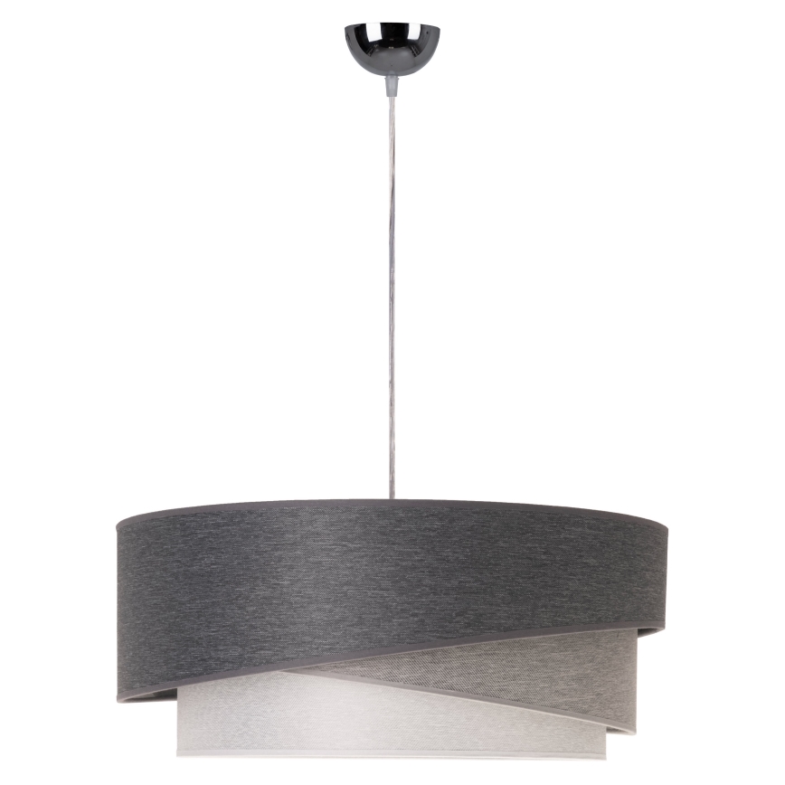 Duolla - Pakabinamas sietynas KOBO 1xE27/15W/230V diametras 45 cm antracitas/pilka/balta