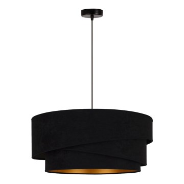 Duolla - Pakabinamas sietynas KOBO 1xE27/15W/230V diametras 45 cm juoda/auksas