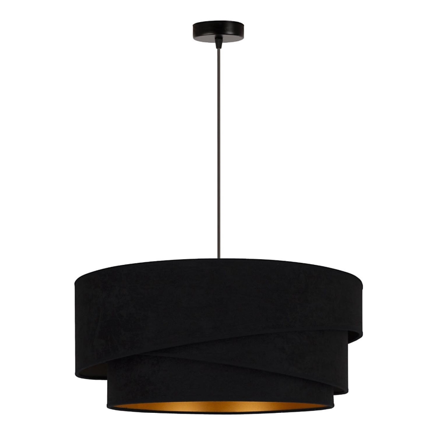 Duolla - Pakabinamas sietynas KOBO 1xE27/15W/230V diametras 45 cm juoda/auksas