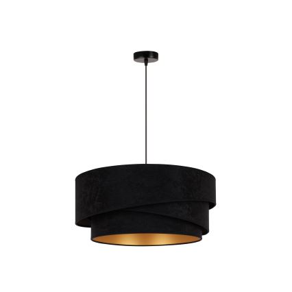 Duolla - Pakabinamas sietynas KOBO 1xE27/15W/230V diametras 45 cm juoda/auksas