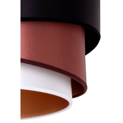 Duolla - Pakabinamas sietynas KOBO 1xE27/15W/230V diametras 45 cm juoda/bordo/sidabras