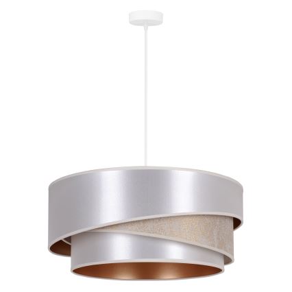 Duolla - Pakabinamas sietynas KOBO 1xE27/15W/230V diametras 45 cm sidabras/auksas