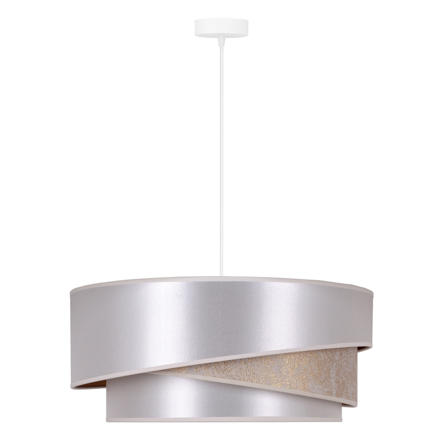 Duolla - Pakabinamas sietynas KOBO 1xE27/15W/230V diametras 45 cm sidabras/auksas