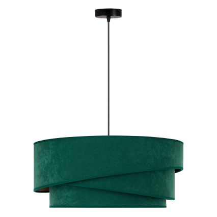 Duolla - Pakabinamas sietynas KOBO 1xE27/15W/230V diametras 45 cm žalia/auksas