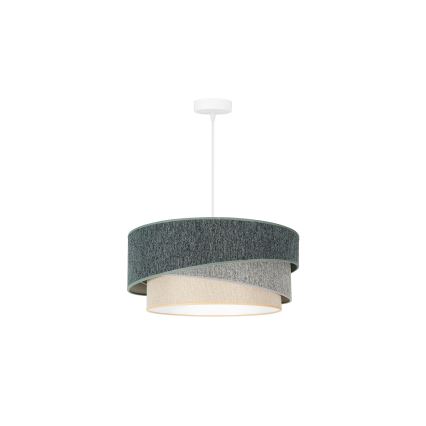 Duolla - Pakabinamas sietynas KOBO ECO RECYCLING 1xE27/15W/230V diametras 45 cm žalia/pilka/kreminė
