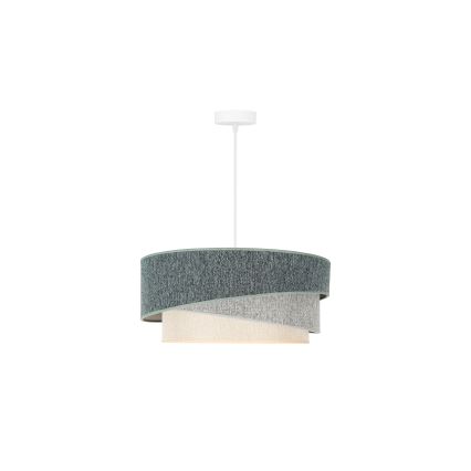 Duolla - Pakabinamas sietynas KOBO ECO RECYCLING 1xE27/15W/230V diametras 45 cm žalia/pilka/kreminė