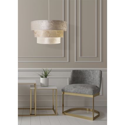 Duolla - Pakabinamas sietynas LUNETA 1xE27/40W/230V diametras 45 cm kreminė