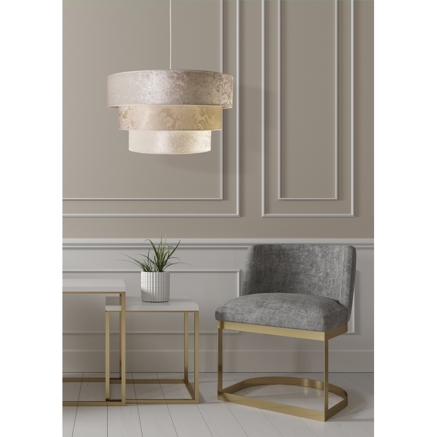 Duolla - Pakabinamas sietynas LUNETA 1xE27/40W/230V diametras 45 cm kreminė