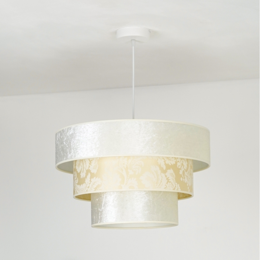 Duolla - Pakabinamas sietynas LUNETA 1xE27/40W/230V diametras 45 cm kreminė
