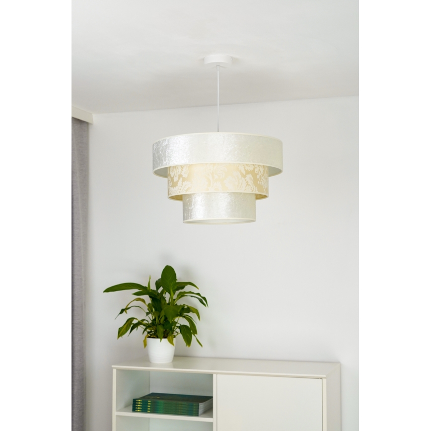 Duolla - Pakabinamas sietynas LUNETA 1xE27/40W/230V diametras 45 cm kreminė