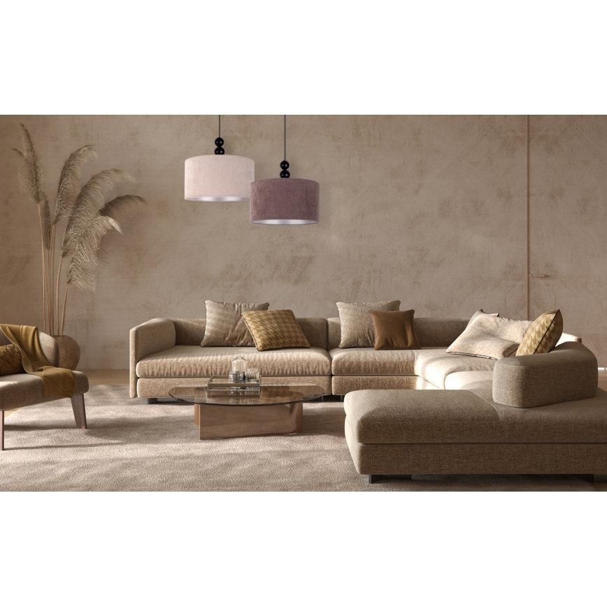 Duolla - Pakabinamas sietynas LYON 1xE27/15W/230V diametras 40 cm ruda