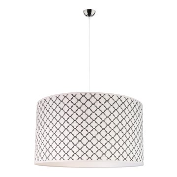 Duolla - Pakabinamas sietynas MAROKO 1xE27/40W/230V diametras 45 cm balta/juoda