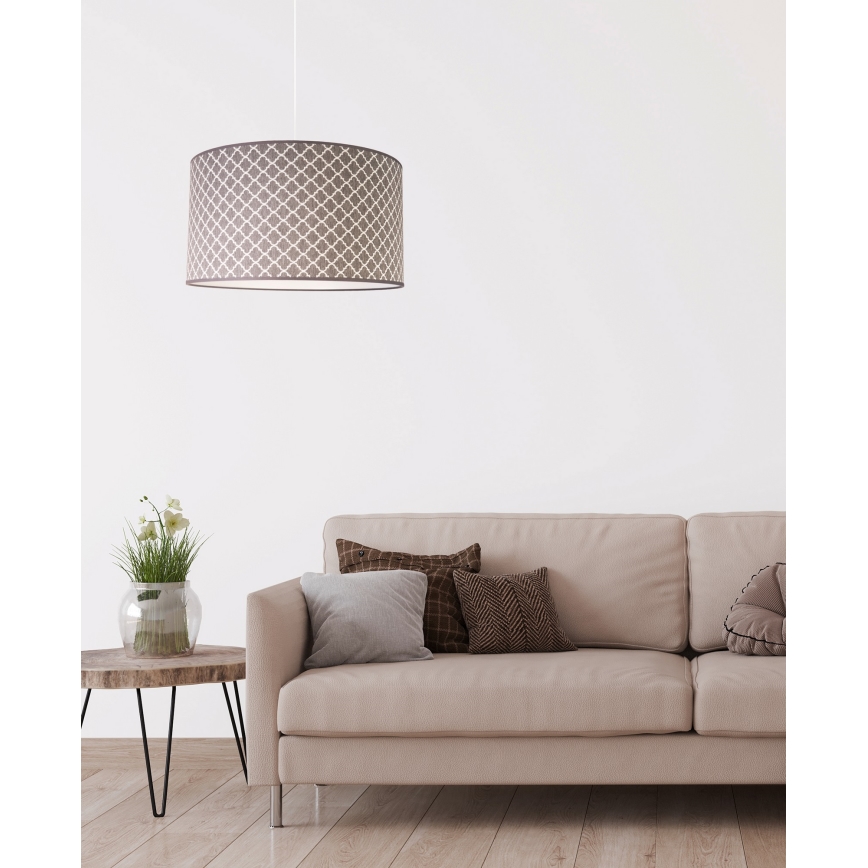 Duolla - Pakabinamas sietynas MAROKO 1xE27/40W/230V diametras 45 cm pilka