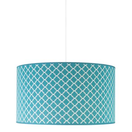 Duolla - Pakabinamas sietynas MAROKO 1xE27/40W/230V diametras 45 cm turkis/balta