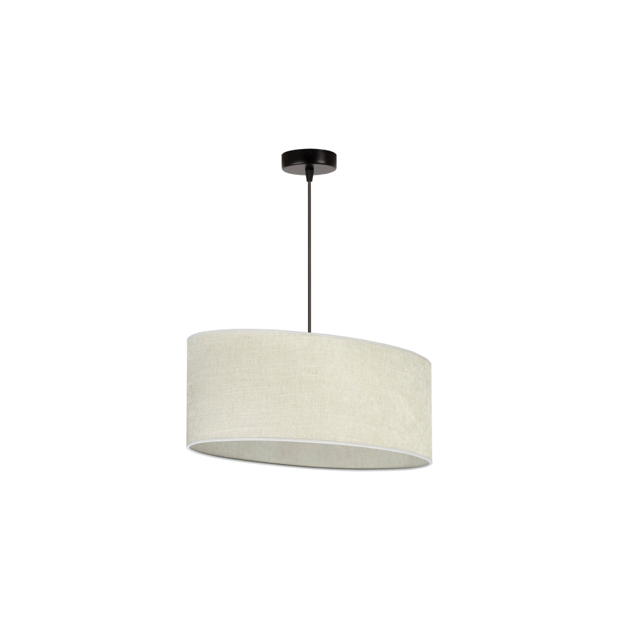 Duolla - Pakabinamas sietynas OVAL 1xE27/15W/230V pilka