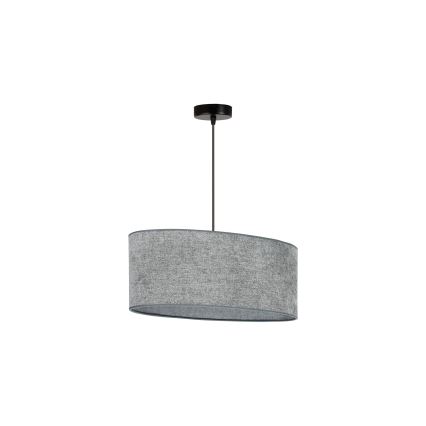 Duolla - Pakabinamas sietynas OVAL 1xE27/15W/230V pilka