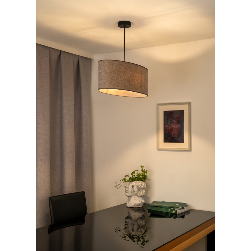 Duolla - Pakabinamas sietynas OVAL 1xE27/15W/230V ruda