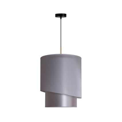 Duolla - Pakabinamas sietynas PARIS 1xE27/15W/230V d. 40 cm sidabras/aukso