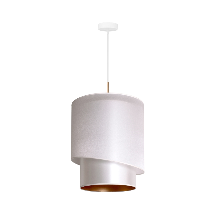 Duolla - Pakabinamas sietynas PARIS 1xE27/15W/230V d. 40 cm sidabras/aukso