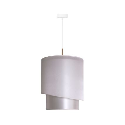 Duolla - Pakabinamas sietynas PARIS 1xE27/15W/230V d. 40 cm sidabras/aukso