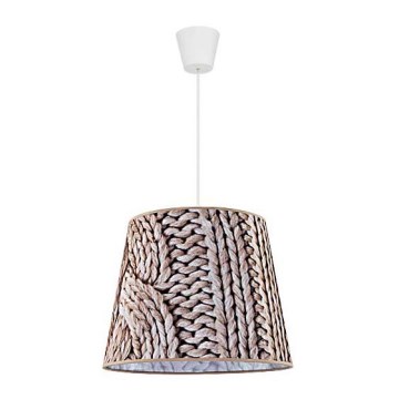 Duolla - Pakabinamas sietynas POP 1xE27/40W/230V banga diametras 38 cm ruda