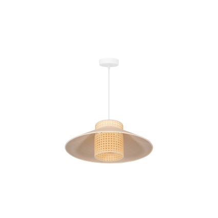 Duolla - Pakabinamas sietynas RIO RATTAN 1xE27/15W/230V diametras 45 cm smėlio spalva/rotangas