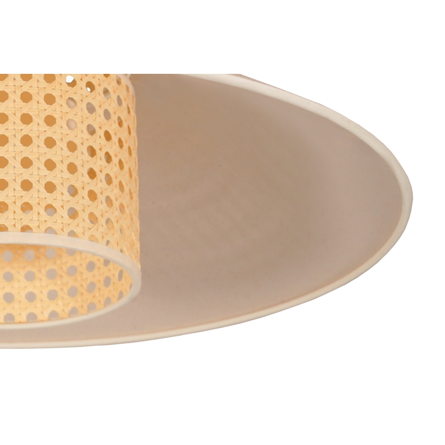 Duolla - Pakabinamas sietynas RIO RATTAN 1xE27/15W/230V diametras 45 cm smėlio spalva/rotangas