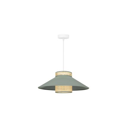 Duolla - Pakabinamas sietynas RIO RATTAN 1xE27/15W/230V diametras 45 cm žalia/rotangas