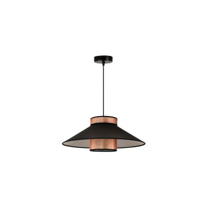 Duolla - Pakabinamas sietynas RIO SHINY 1xE27/15W/230V diametras 45 cm juoda/varis