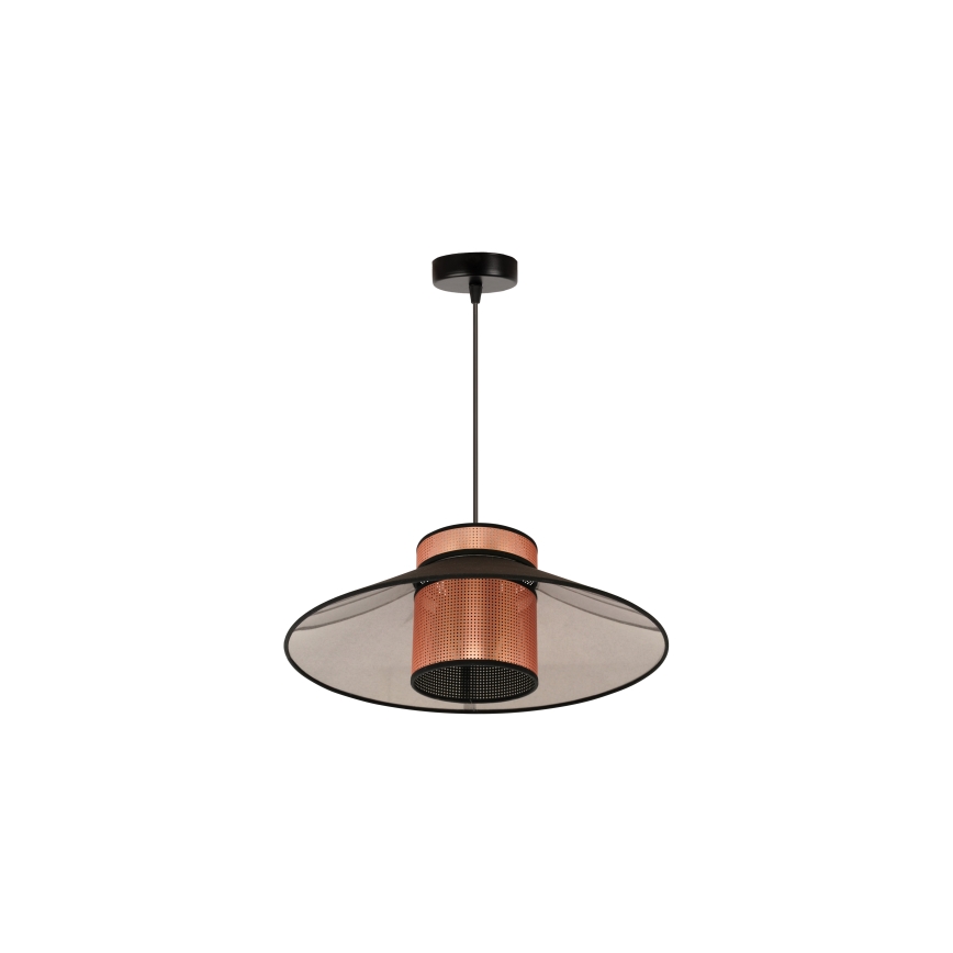 Duolla - Pakabinamas sietynas RIO SHINY 1xE27/15W/230V diametras 45 cm juoda/varis