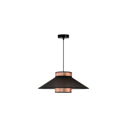Duolla - Pakabinamas sietynas RIO SHINY 1xE27/15W/230V diametras 45 cm juoda/varis