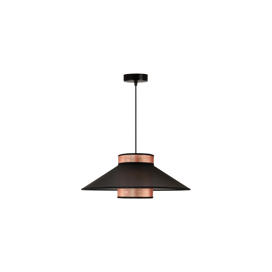 Duolla - Pakabinamas sietynas RIO SHINY 1xE27/15W/230V diametras 45 cm juoda/varis