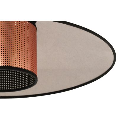 Duolla - Pakabinamas sietynas RIO SHINY 1xE27/15W/230V diametras 45 cm juoda/varis